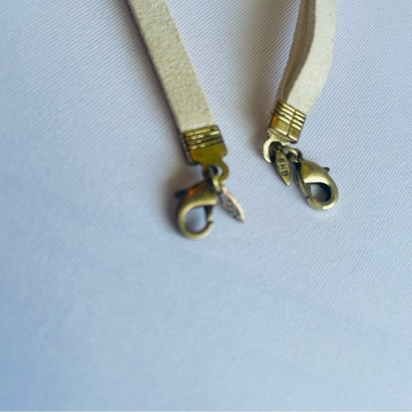 Necklace & Bracelet Set - Avon Western Stars Hammered Brass Links - Picture 10 of 12